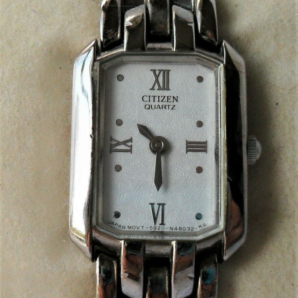 SOLD! Vintage Citizen Stainless Watch w/ Stainless Band